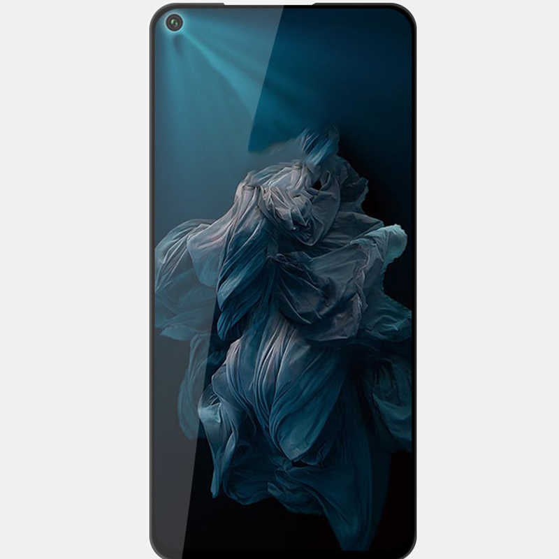 Huawei Honor 20 Zore Kenarları Kırılmaya Dayanıklı Cam Ekran Koruyucu Siyah