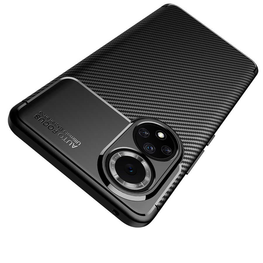 Huawei Honor 50 Kılıf Zore Negro Silikon Kapak Siyah