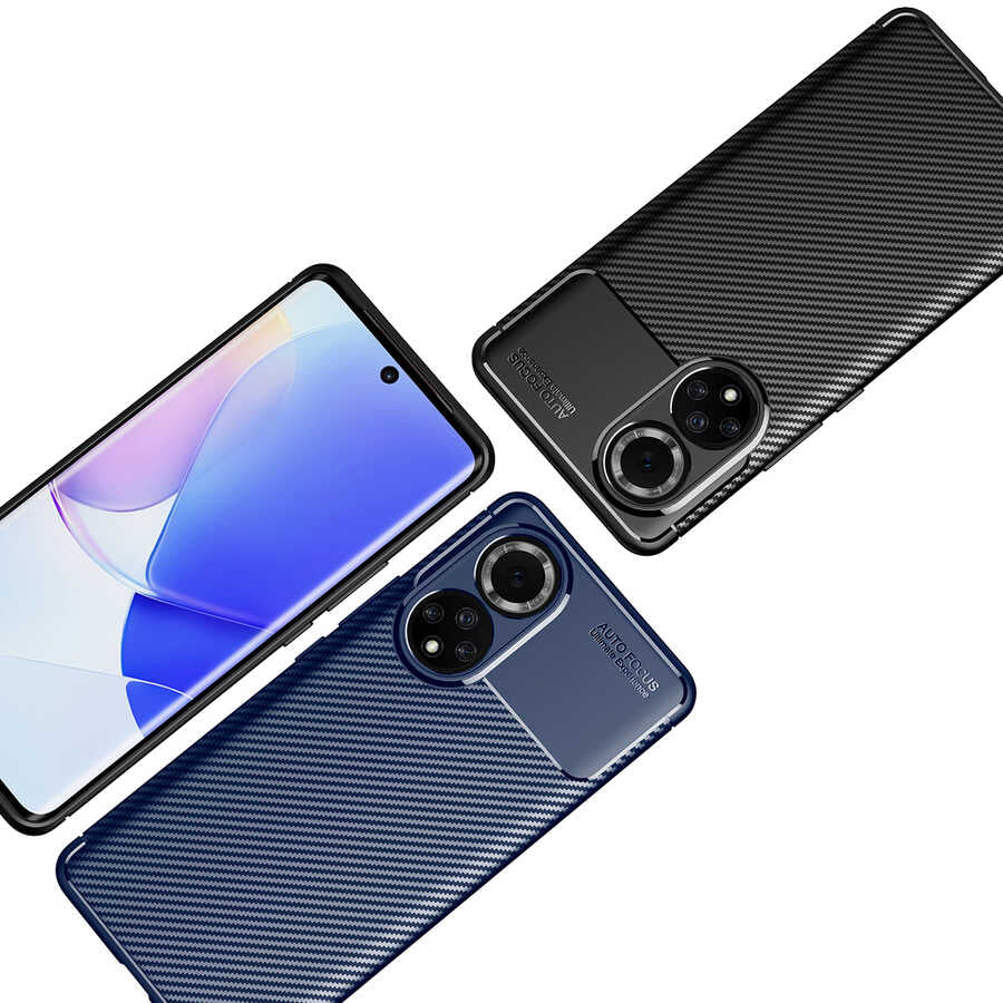 Huawei Honor 50 Kılıf Zore Negro Silikon Kapak Siyah