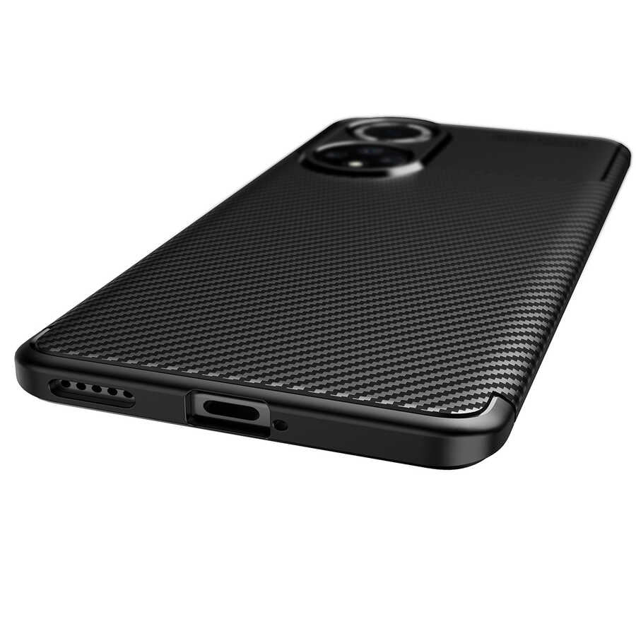 Huawei Honor 50 Kılıf Zore Negro Silikon Kapak Siyah