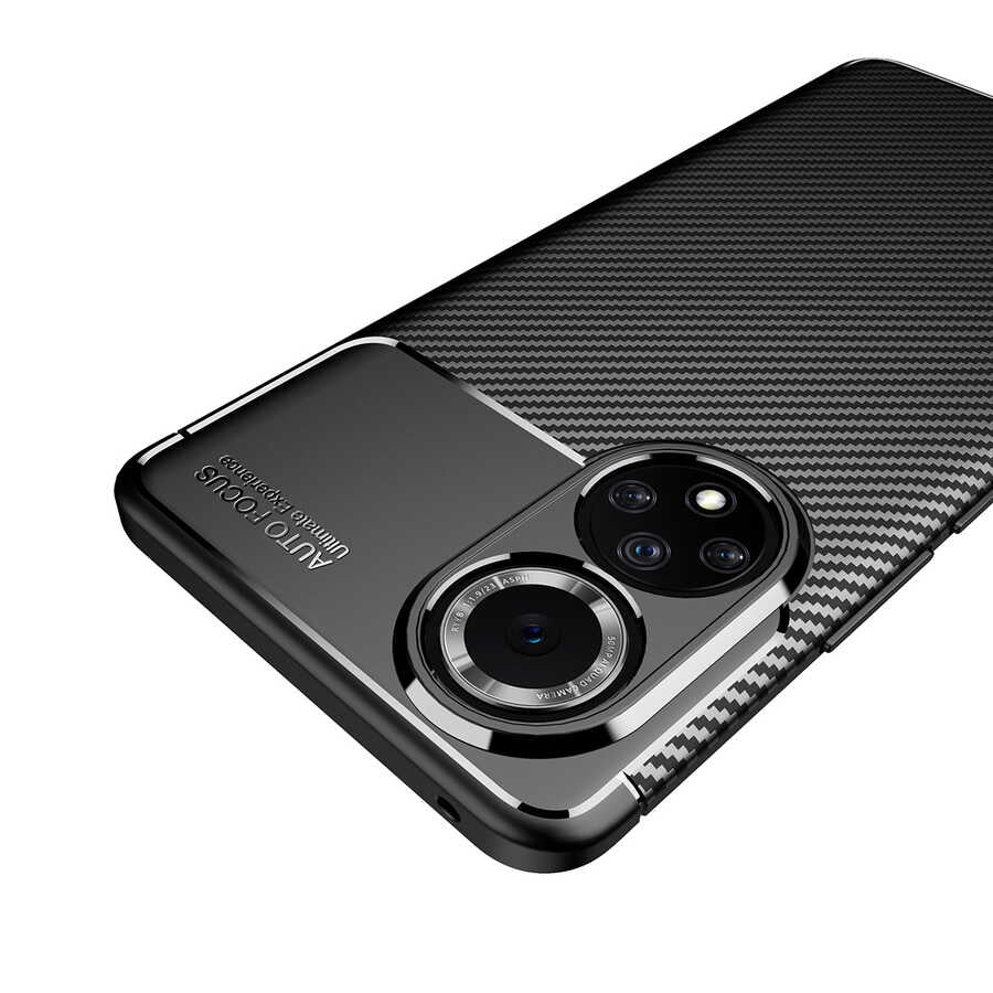 Huawei Honor 50 Kılıf Zore Negro Silikon Kapak Siyah