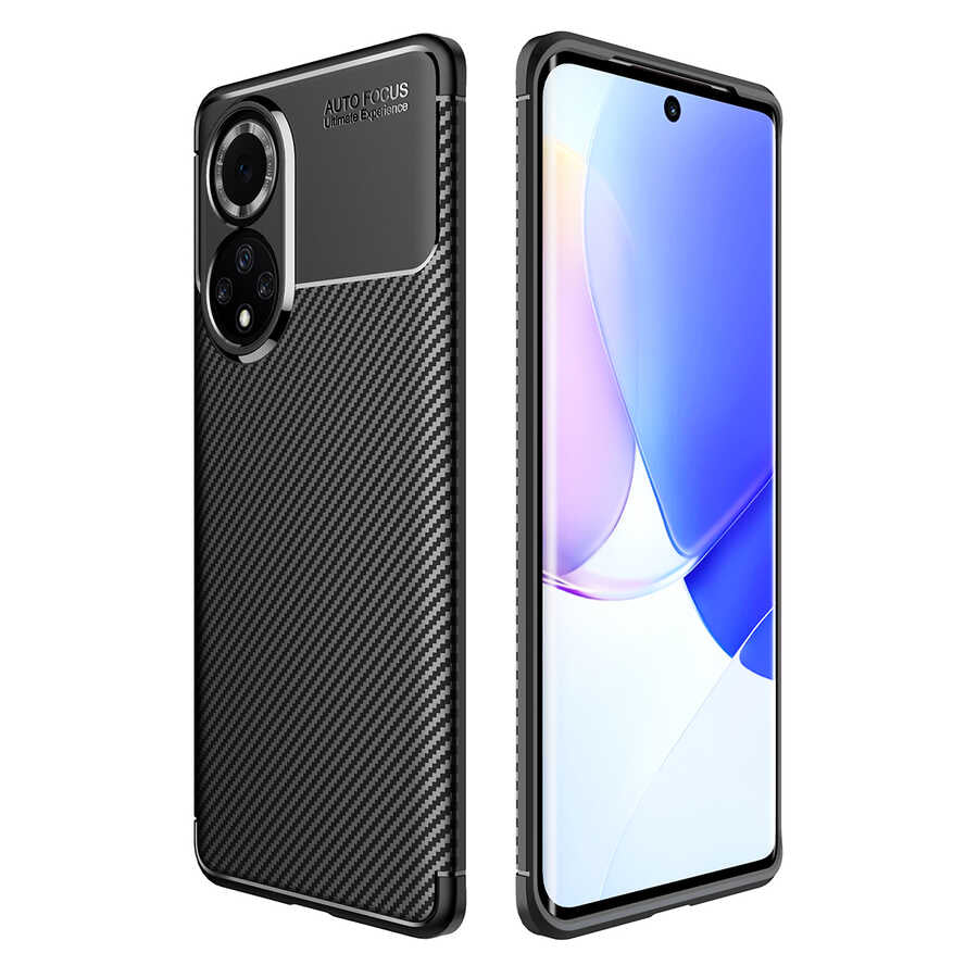 Huawei Honor 50 Kılıf Zore Negro Silikon Kapak Siyah
