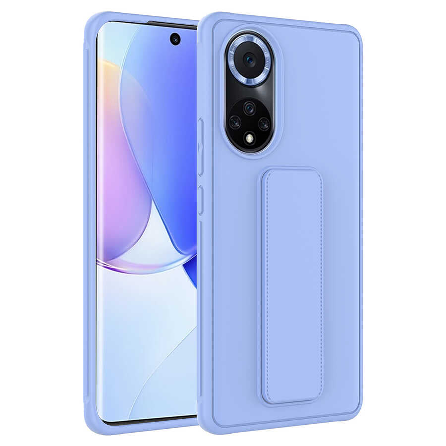 Huawei Honor 50 Kılıf Zore Qstand Kapak Koyu Yeşil