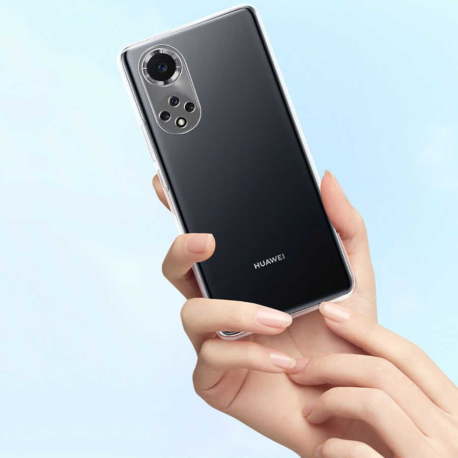 Huawei Honor 50 Kılıf Zore Süper Silikon Kapak Renksiz