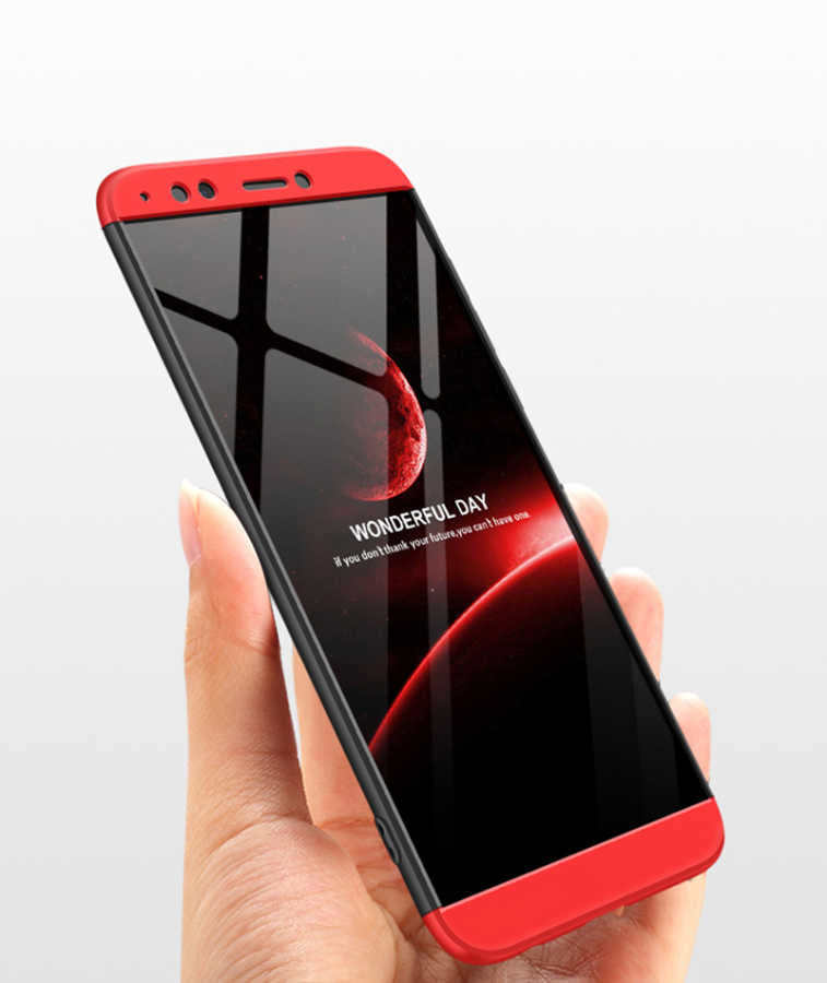 Huawei Y7 2018 Kılıf Zore Ays Kapak Gold