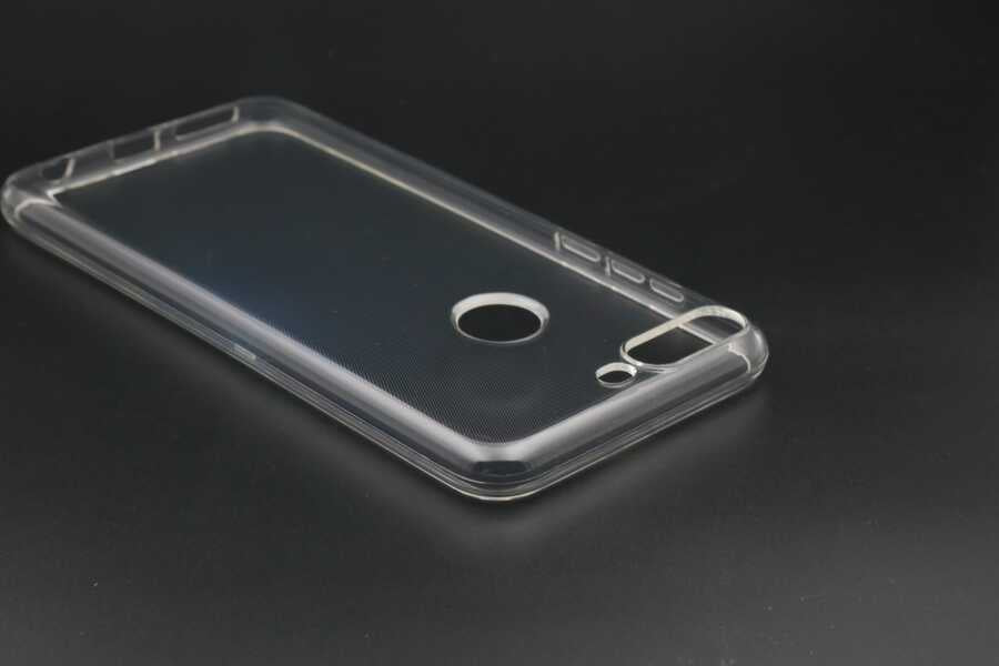 Huawei Honor 7C Kılıf Zore Süper Silikon Kapak Renksiz