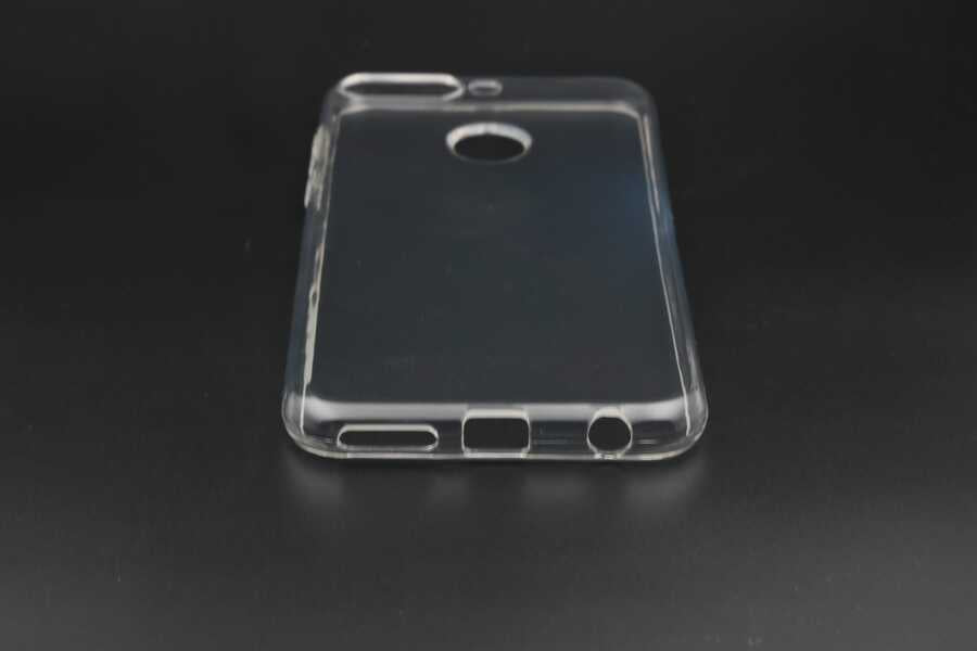 Huawei Honor 7C Kılıf Zore Süper Silikon Kapak Renksiz