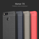 Huawei Honor 7X Kılıf Zore Niss Silikon Kapak Kırmızı