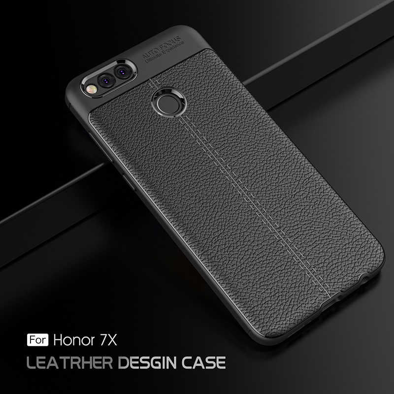 Huawei Honor 7X Kılıf Zore Niss Silikon Kapak Siyah