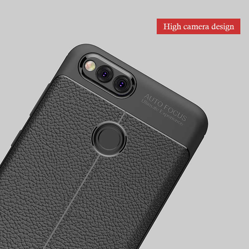 Huawei Honor 7X Kılıf Zore Niss Silikon Kapak Lacivert