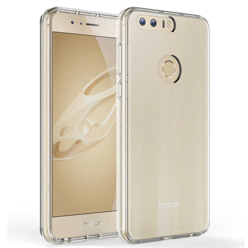 Huawei Honor 8 Kılıf Zore Süper Silikon Kapak Renksiz