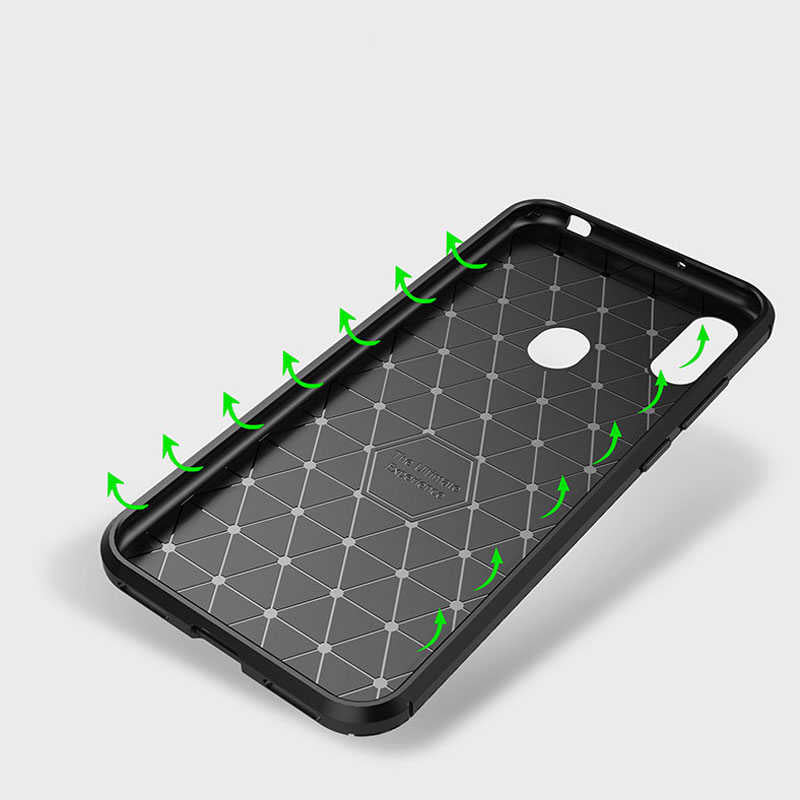 Huawei Honor 8A Kılıf Zore Negro Silikon Kapak Kahverengi