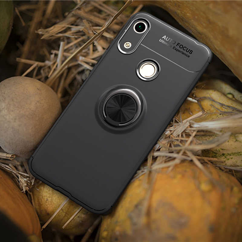 Huawei Honor 8A Kılıf Zore Ravel Silikon Kapak Siyah