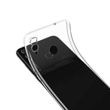 Huawei Honor 8C Kılıf Zore Süper Silikon Kapak Renksiz
