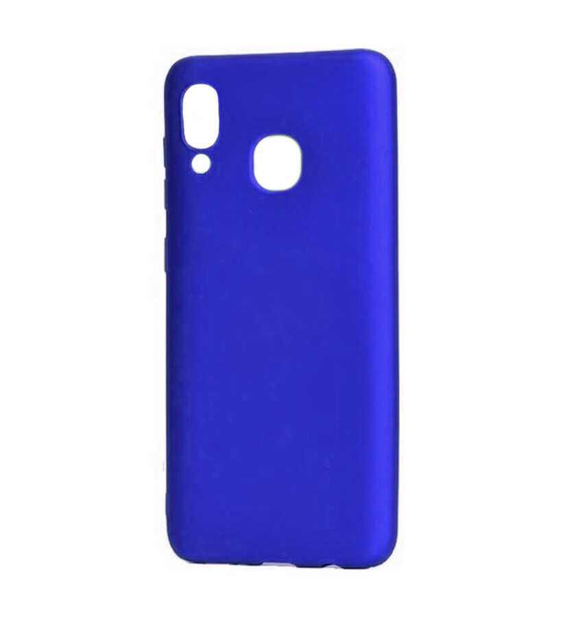 Huawei Honor 8C Kılıf Zore Premier Silikon Kapak Saks Mavi