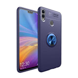 Huawei Honor 8C Kılıf Zore Ravel Silikon Kapak Siyah-Kırmızı