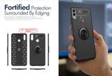 Huawei Honor 8C Kılıf Zore Ravel Silikon Kapak Siyah