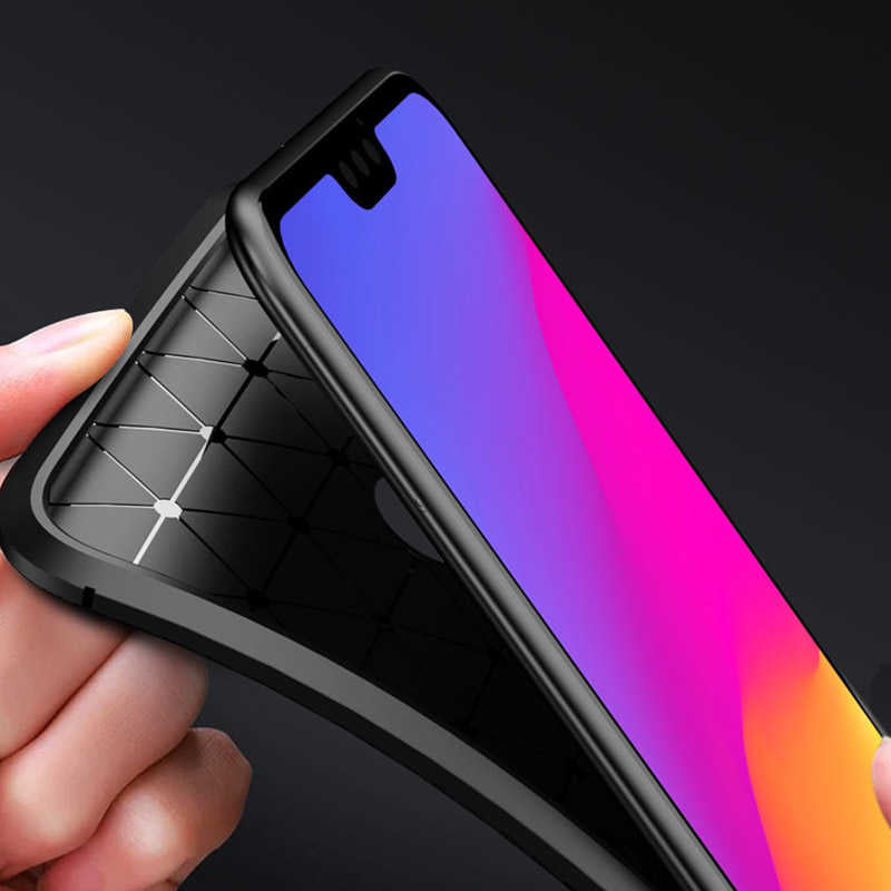 Huawei Honor 8X Kılıf Zore Negro Silikon Kapak Lacivert