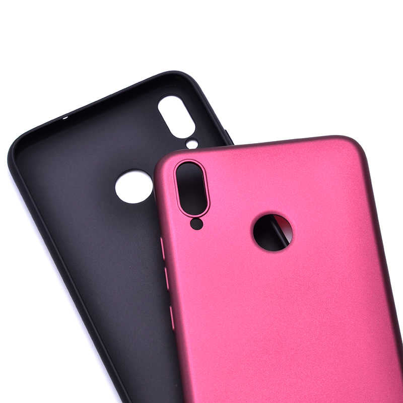 Huawei Honor 8X Kılıf Zore Premier Silikon Kapak Mürdüm