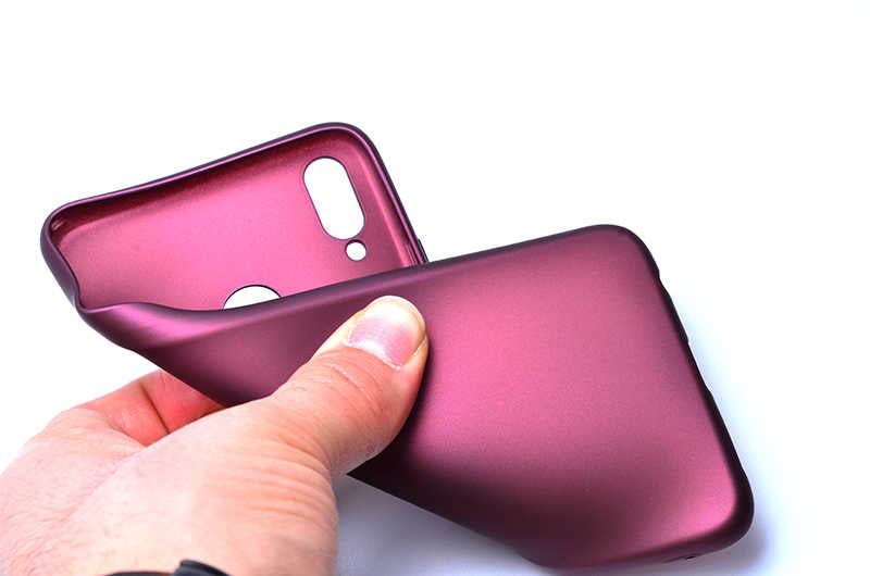 Huawei Honor 8X Kılıf Zore Premier Silikon Kapak Rose Gold