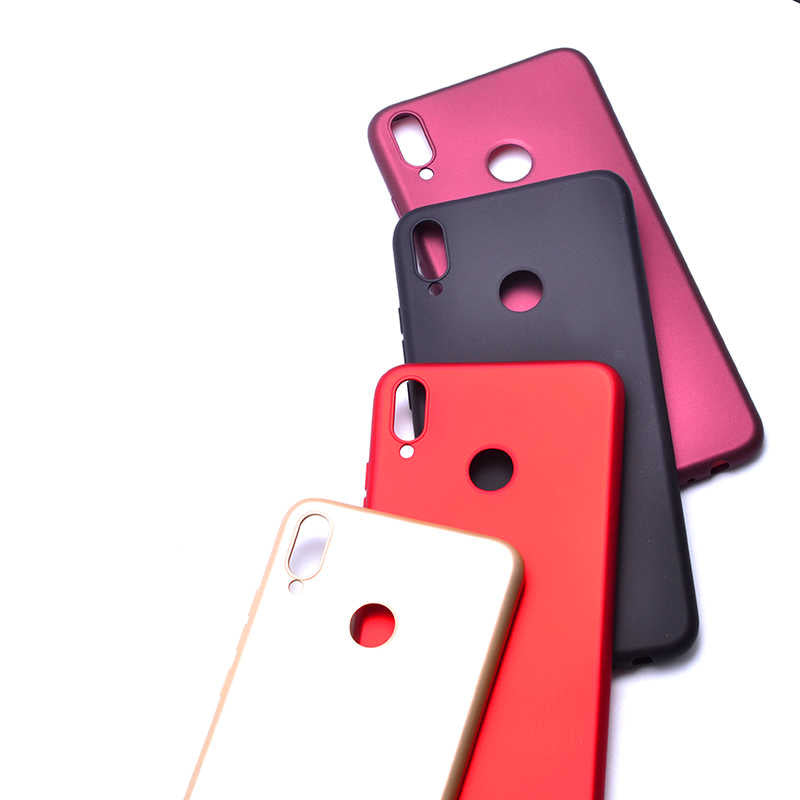 Huawei Honor 8X Kılıf Zore Premier Silikon Kapak Mürdüm