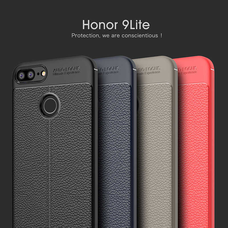 Huawei Honor 9 Lite Kılıf Zore Niss Silikon Kapak Kırmızı