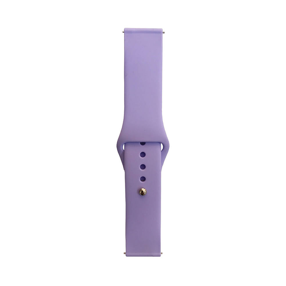 Huawei Honor Magic 2 46mm Band Serisi 22mm Klasik Kordon Silikon Strap Kayış Lila