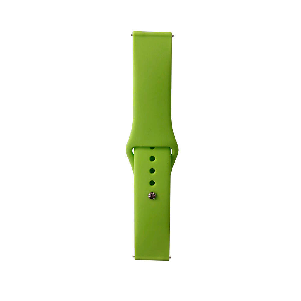 Huawei Honor Magic 2 46mm Band Serisi 22mm Klasik Kordon Silikon Strap Kayış Yeşil