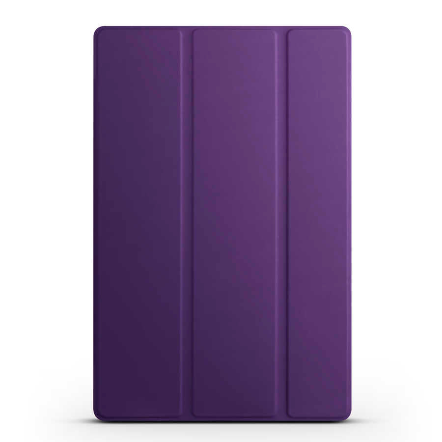 Huawei Honor Pad 8 Zore Smart Cover Standlı 1-1 Kılıf Mor