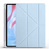 Huawei Honor Pad X8 Pro 11.5' Kılıf Zore Tri Folding Kalem Bölmeli Standlı Kılıf Mavi
