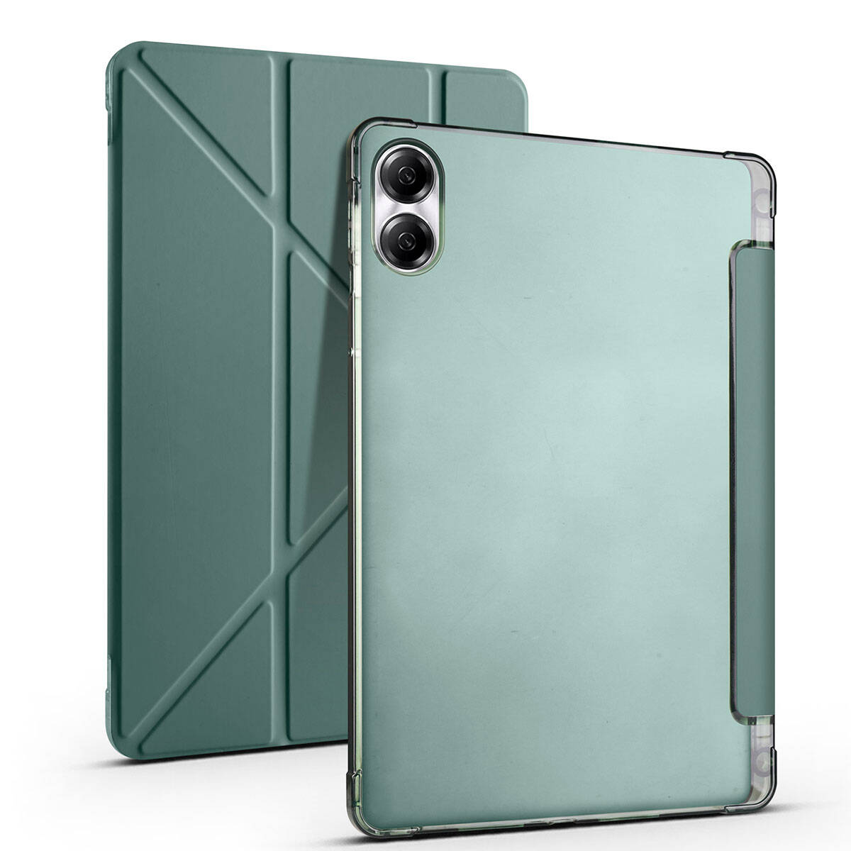 Huawei Honor Pad X8 Pro 11.5' Kılıf Zore Tri Folding Kalem Bölmeli Standlı Kılıf Kırmızı