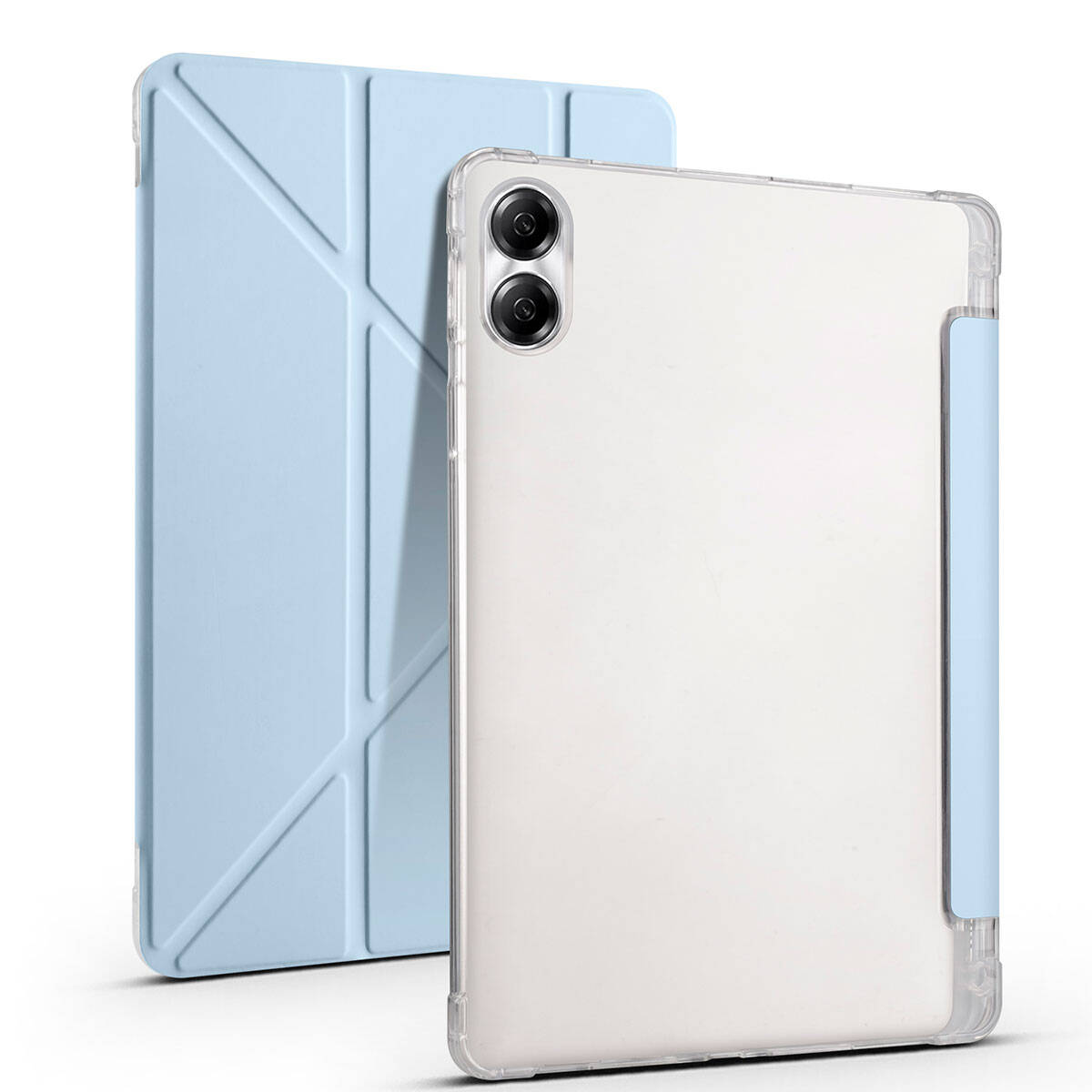 Huawei Honor Pad X9 11.5' Kılıf Zore Tri Folding Kalem Bölmeli Standlı Kılıf Rose Gold