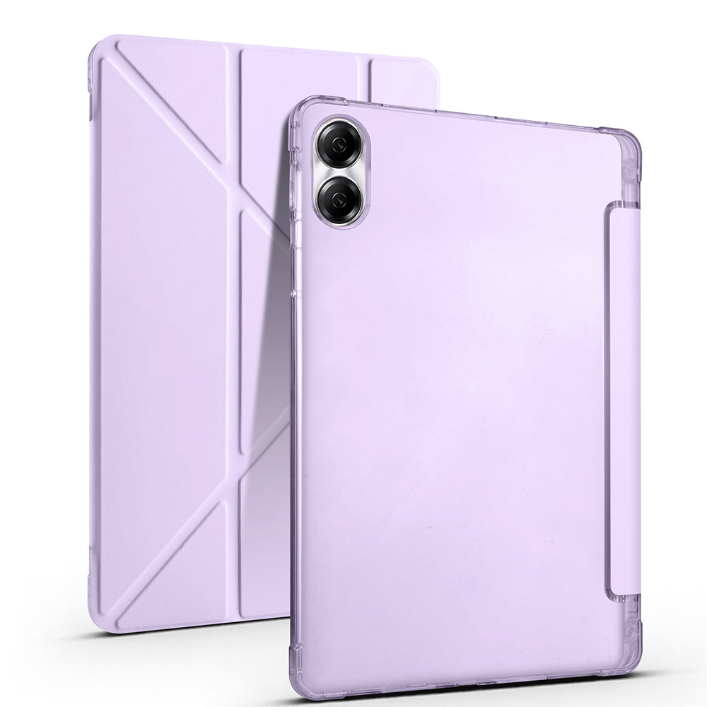 Huawei Honor Pad X9 11.5' Kılıf Zore Tri Folding Kalem Bölmeli Standlı Kılıf Rose Gold