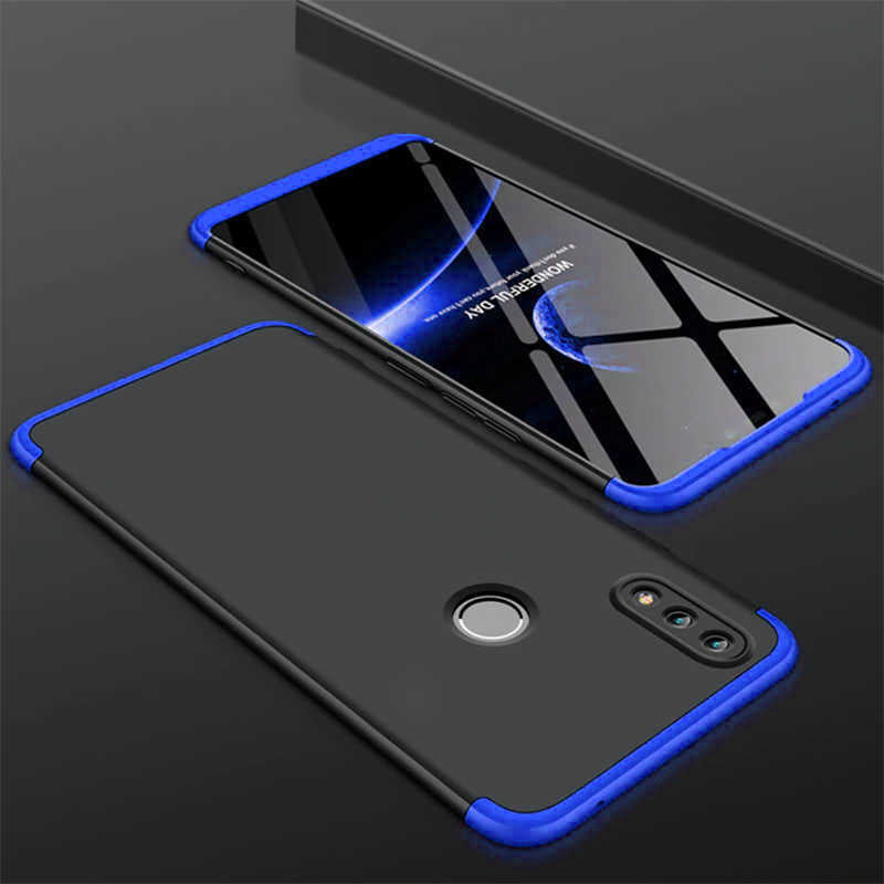 Huawei Honor Play Kılıf Zore Ays Kapak Siyah-Mavi