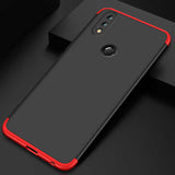 Huawei Honor Play Kılıf Zore Ays Kapak Siyah-Kırmızı