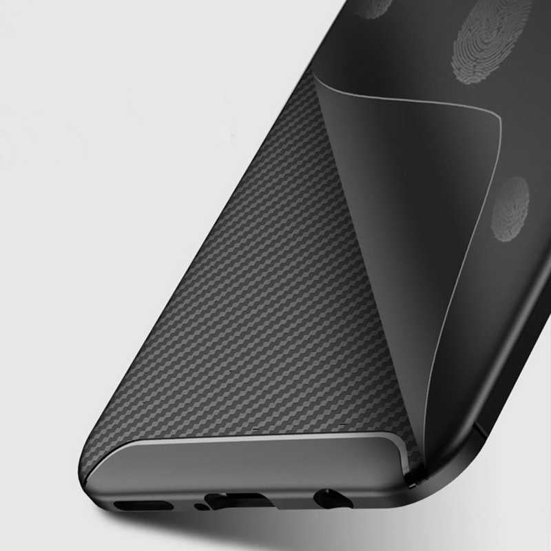Huawei Honor Play Kılıf Zore Negro Silikon Kapak Lacivert
