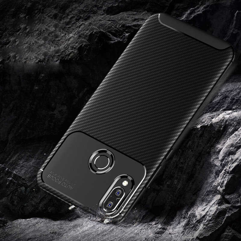 Huawei Honor Play Kılıf Zore Negro Silikon Kapak Siyah