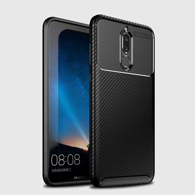 Huawei Mate 10 Lite Kılıf Zore Negro Silikon Kapak Lacivert