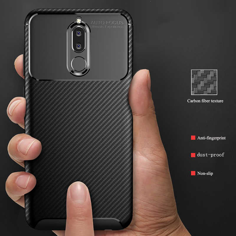 Huawei Mate 10 Lite Kılıf Zore Negro Silikon Kapak Lacivert