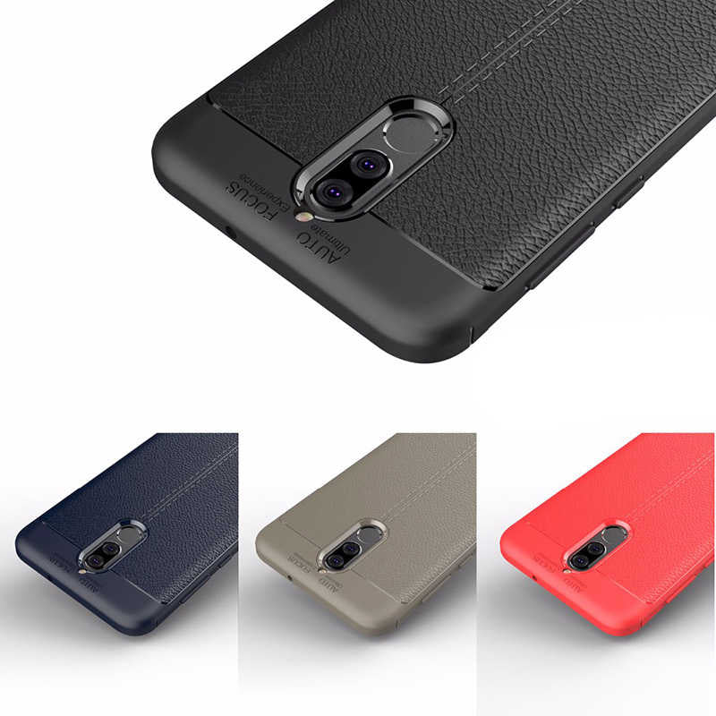 Huawei Mate 10 Lite Kılıf Zore Niss Silikon Kapak Kırmızı