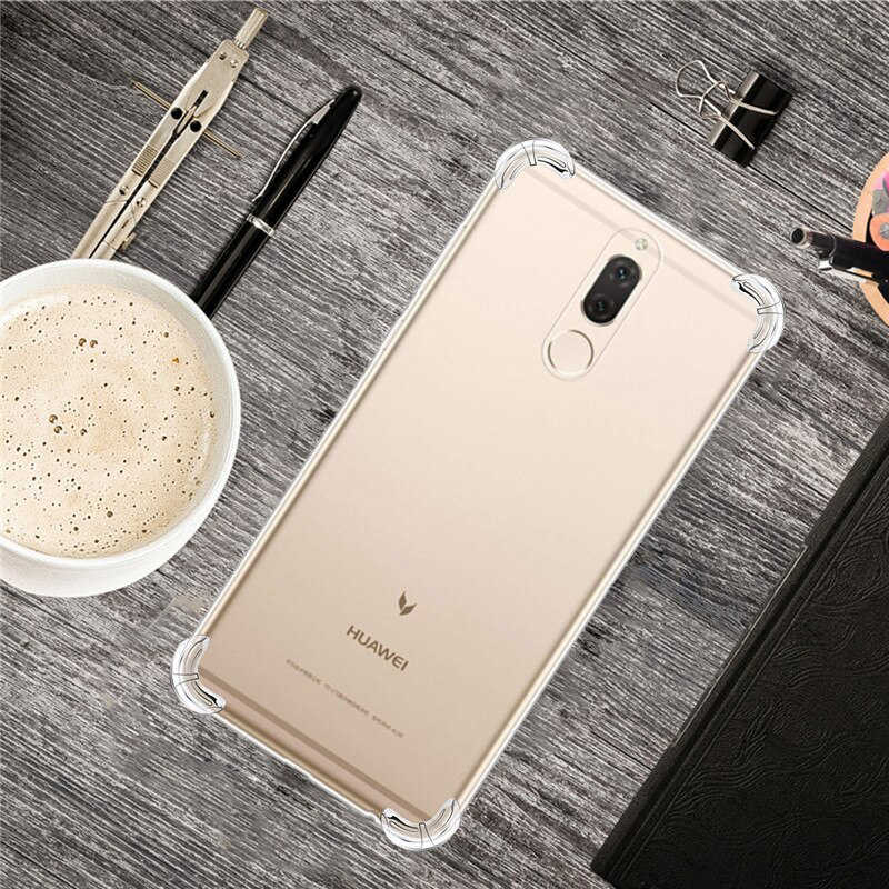 Huawei Mate 10 Lite Kılıf Zore Nitro Anti Shock Silikon Renksiz
