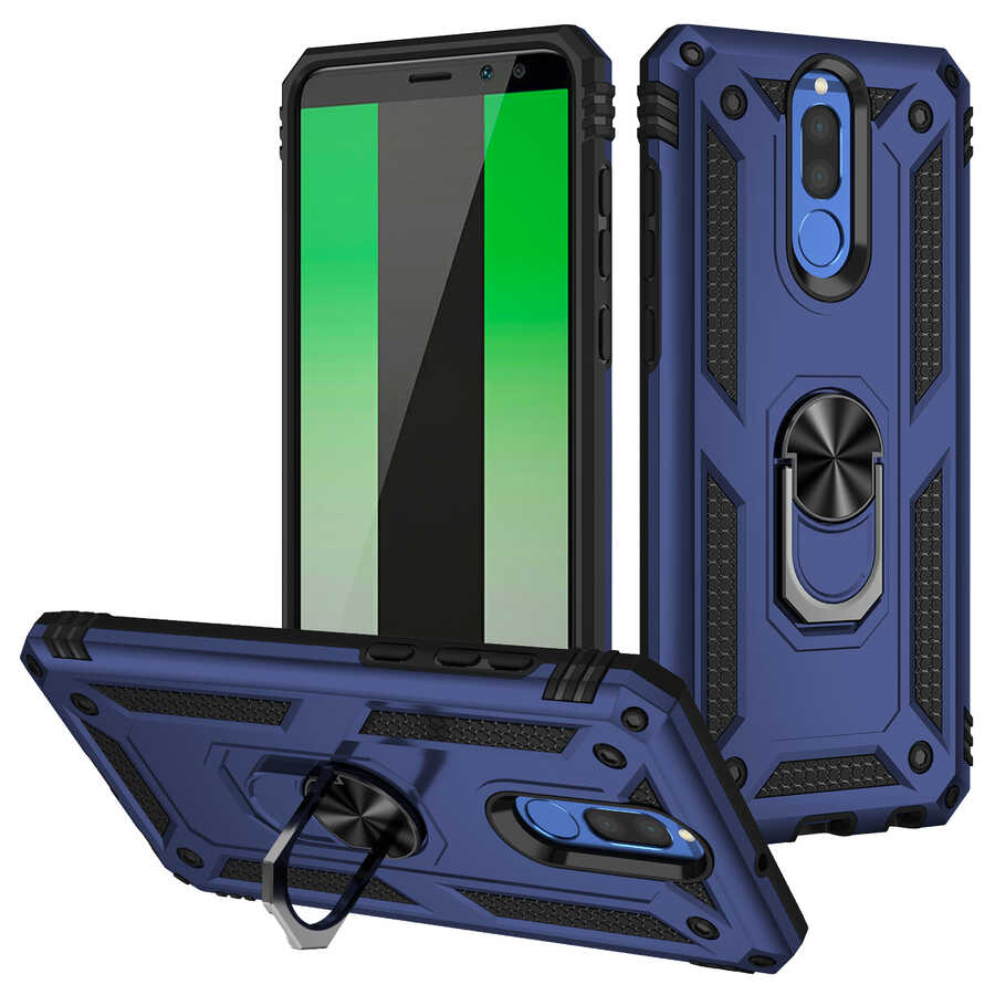 Huawei Mate 10 Lite Kılıf Zore Vega Kapak Kırmızı