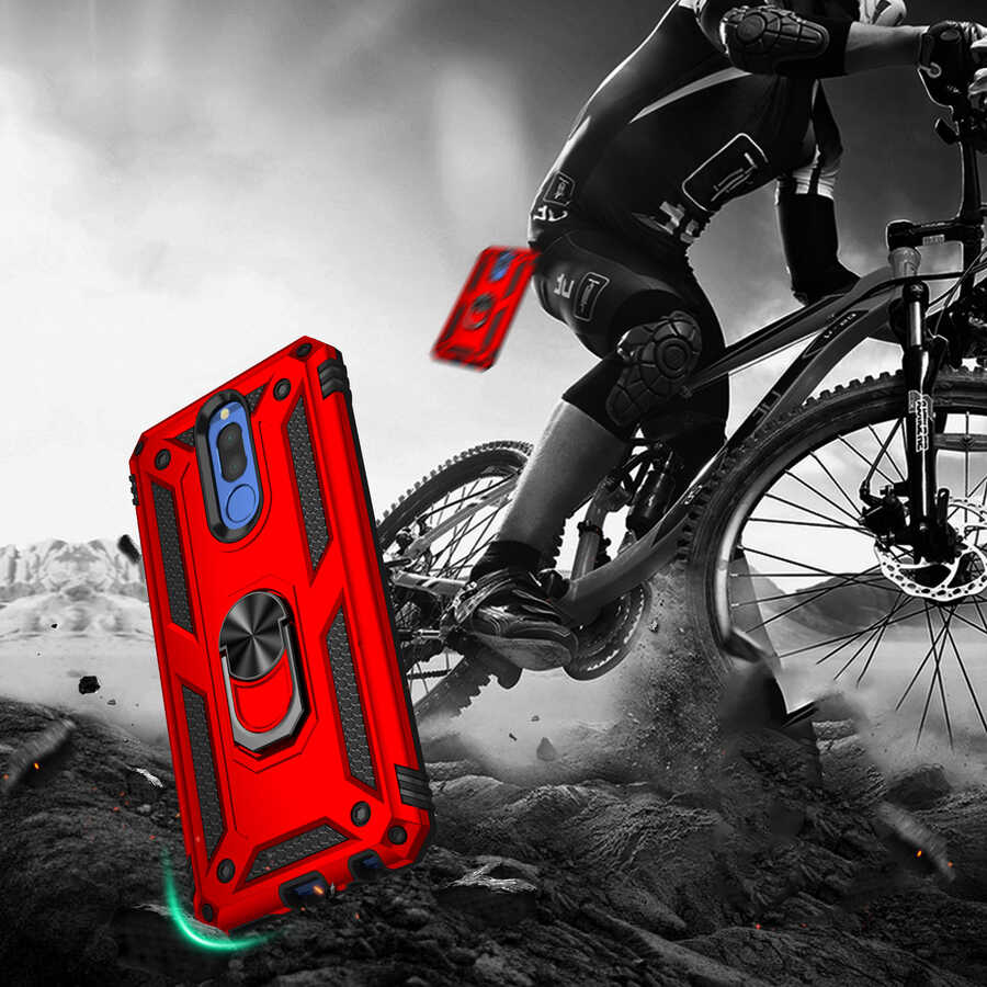 Huawei Mate 10 Lite Kılıf Zore Vega Kapak Mavi