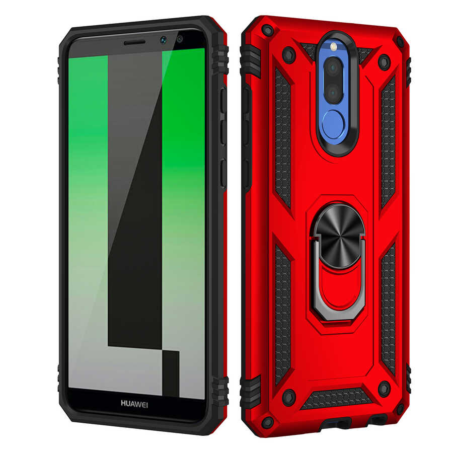 Huawei Mate 10 Lite Kılıf Zore Vega Kapak Gri