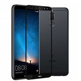 Huawei Mate 10 Lite Zore Kenarları Kırılmaya Dayanıklı Cam Ekran Koruyucu Siyah