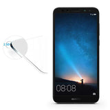 Huawei Mate 10 Lite Zore Kenarları Kırılmaya Dayanıklı Cam Ekran Koruyucu Siyah