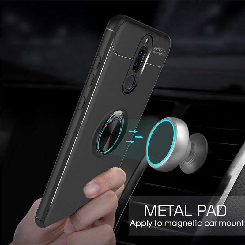 Huawei Mate 10 Lite Kılıf Zore Ravel Silikon Kapak Kırmızı