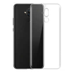 Huawei Mate 20 Lite Kılıf Zore Süper Silikon Kapak Renksiz