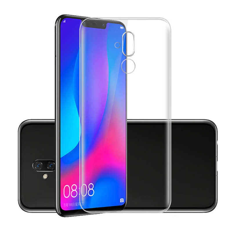 Huawei Mate 20 Lite Kılıf Zore Süper Silikon Kapak Renksiz