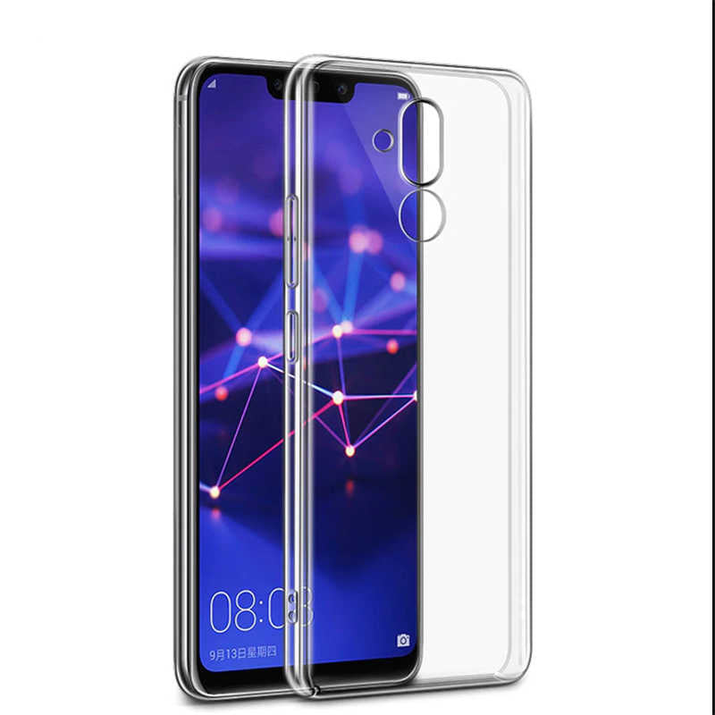 Huawei Mate 20 Lite Kılıf Zore Süper Silikon Kapak Renksiz